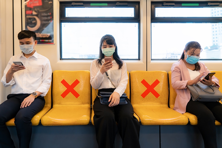 Bangkok MRT social distancing - Shutterstock header